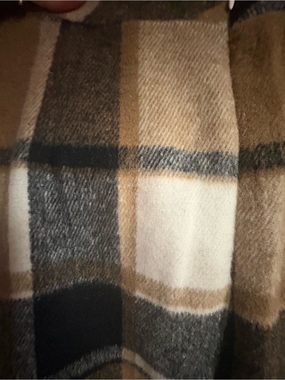 SHEIN Plaid Brown Wool-Blend Mini Skirt - Picture 4 of 8